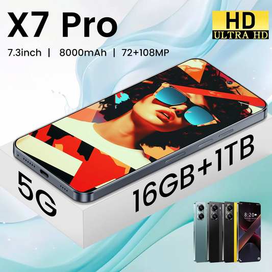 POCO X7 Pro 5G EU Version Smartphone 12GB+512GB RAM7.3 Inch AMOLED Screen 8000mAh Battery 108MP German Multilingual 5G Phone